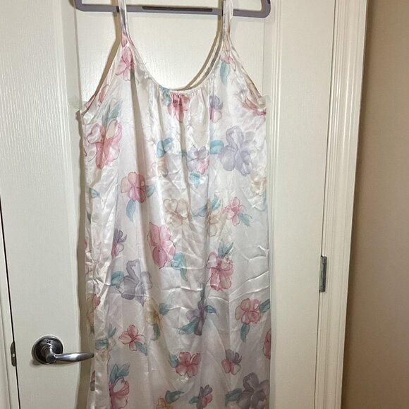 Vintage Carolyn Holt Renfrew Women's Maxi Nightgown & Robe Set Size L Floral - Picture 8 of 12
